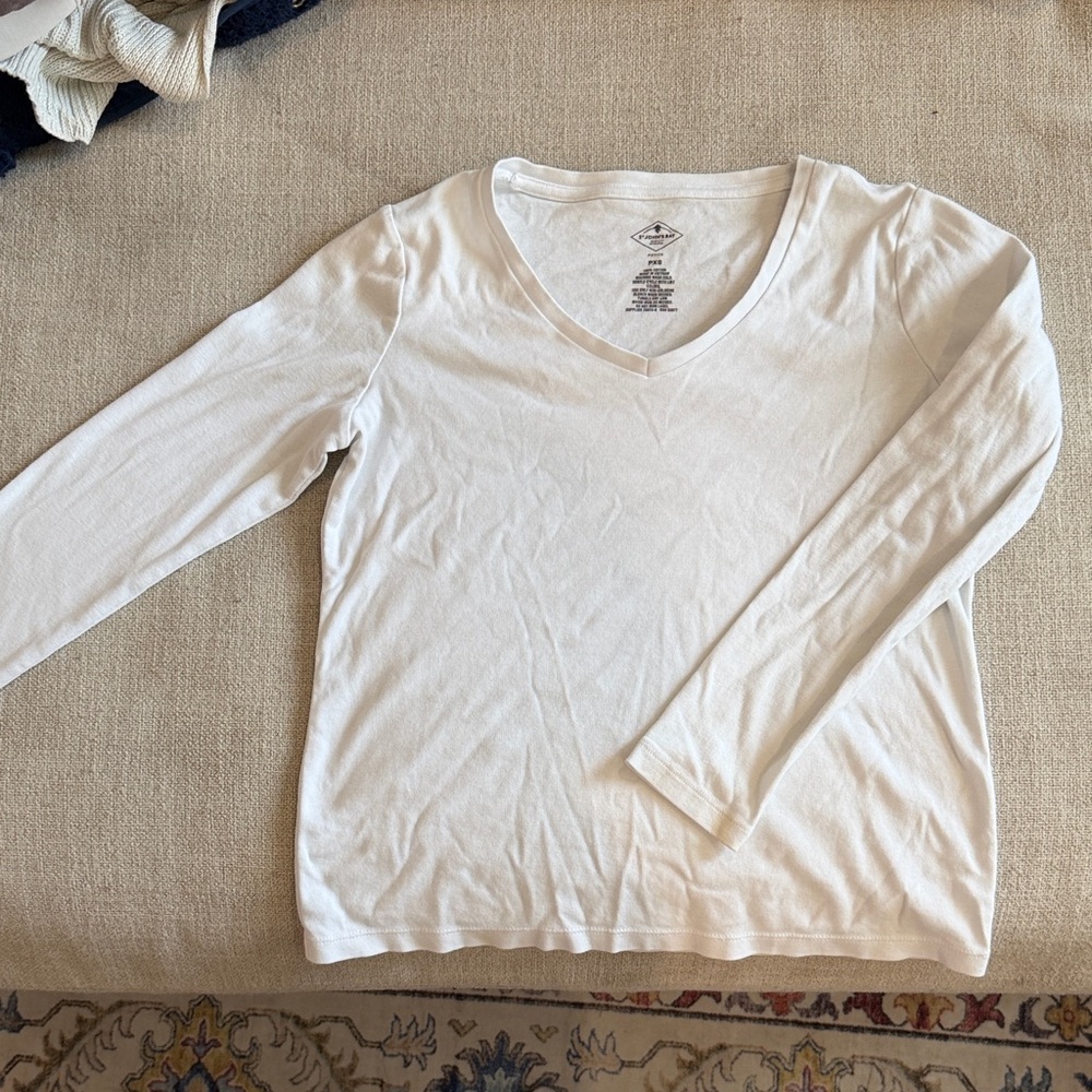 St. John's Bay Classic White Long Sleeve Tee